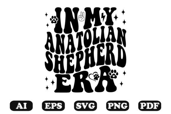 In My Anatolian Shepherd Era Wavy SVG Graphics