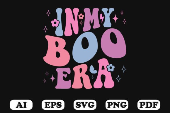 In My Boo Era Retro Wavy SVG: Graphics for Crafts & Branding