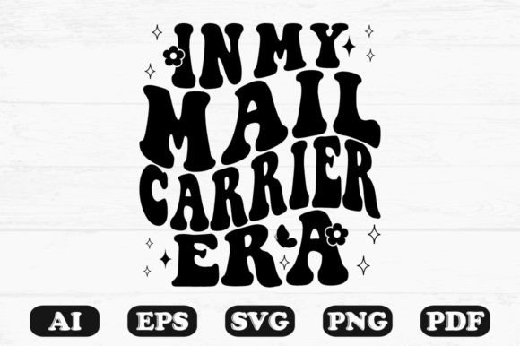 In My Mail Carrier Era Retro Wavy SVG Graphics
