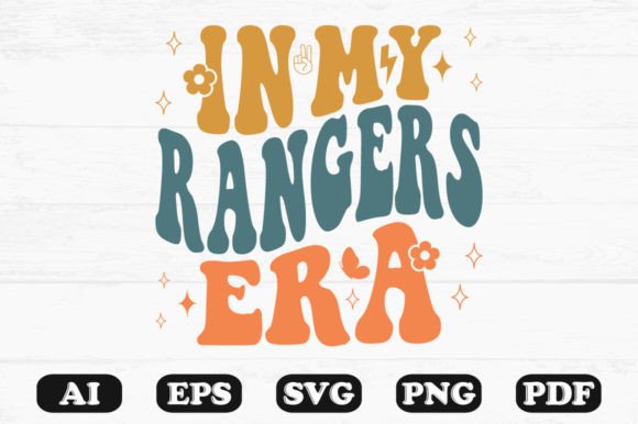 In My Rangers Era Retro Wavy SVG: Graphics for Crafts & Branding